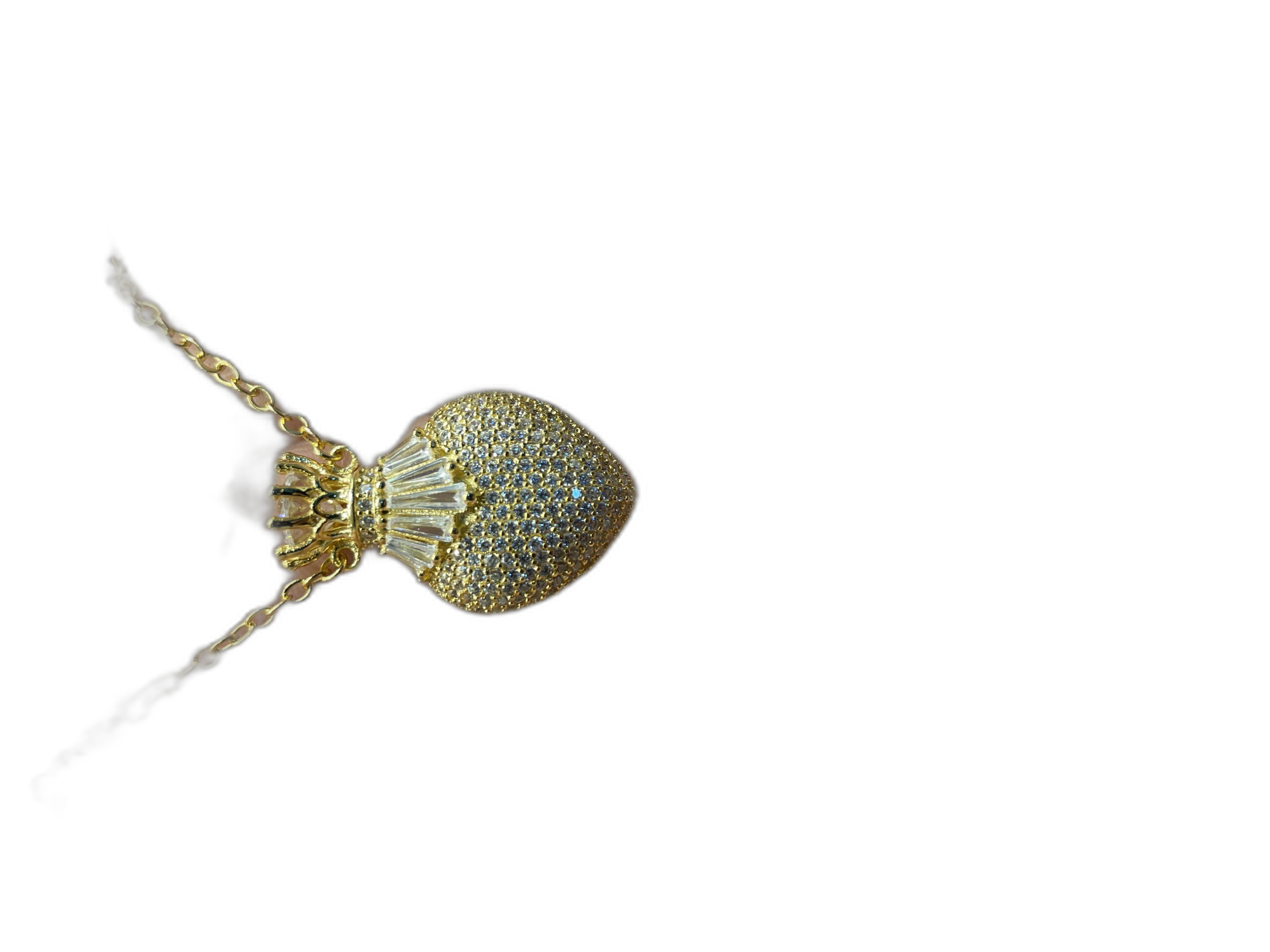Crown Heart Pendant Necklace