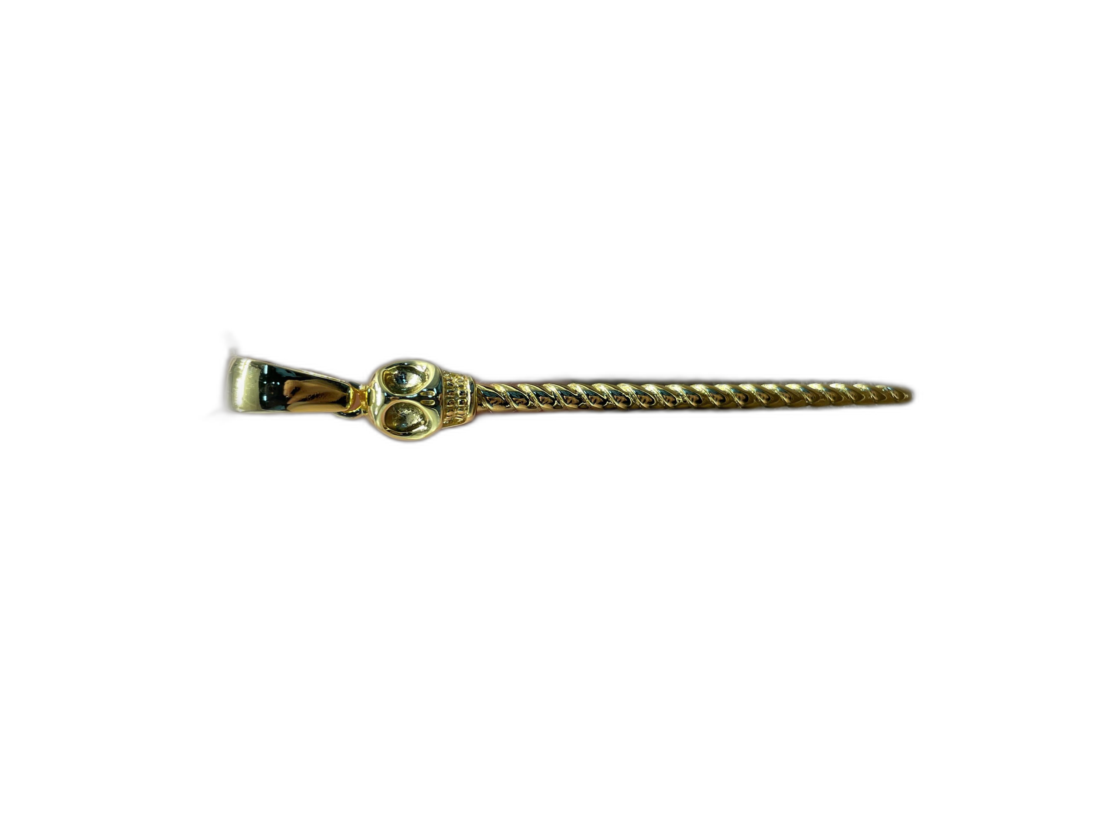 Skull Scepter Pendant Necklace