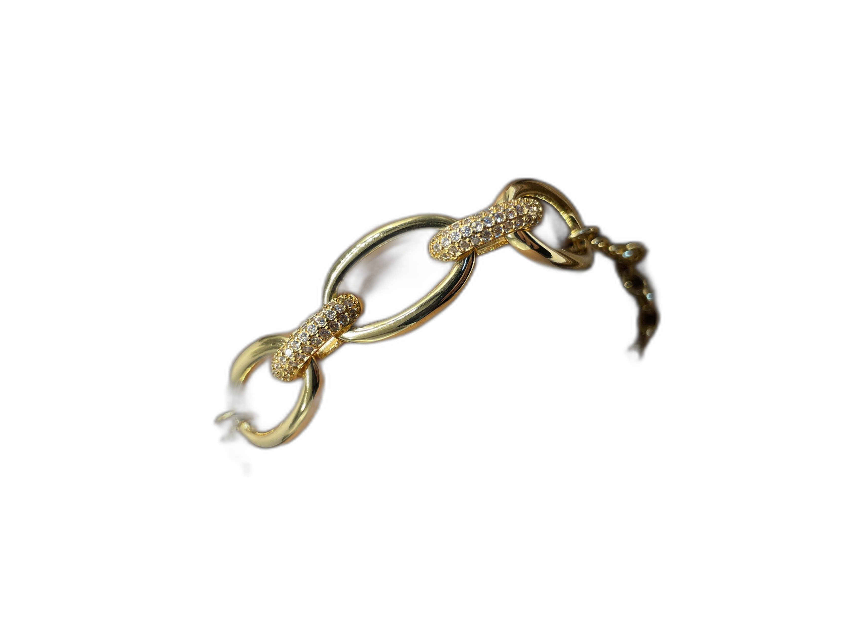 Linked Circle CZ Bracelet