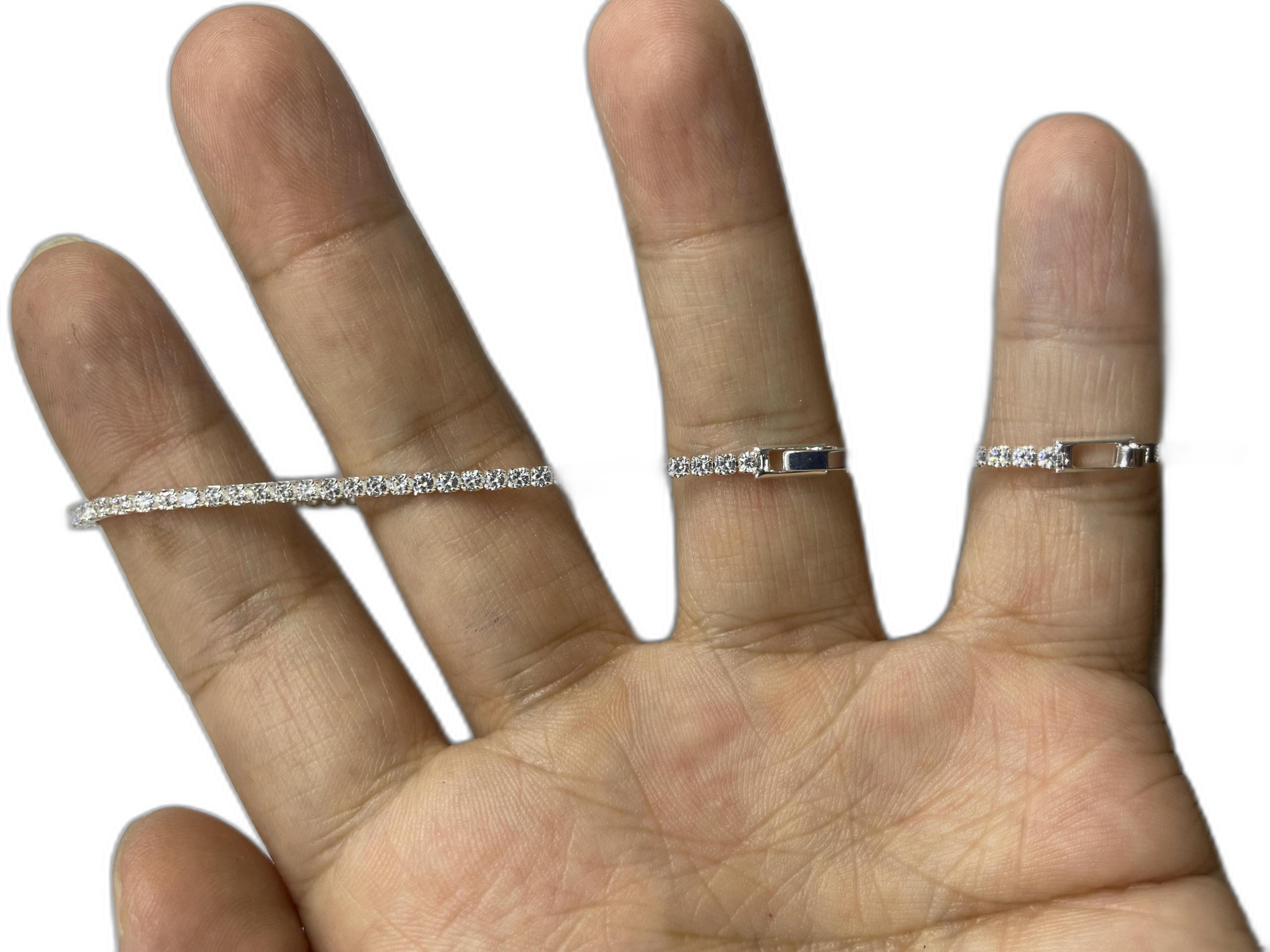 Adjustable CZ Tennis Bracelet