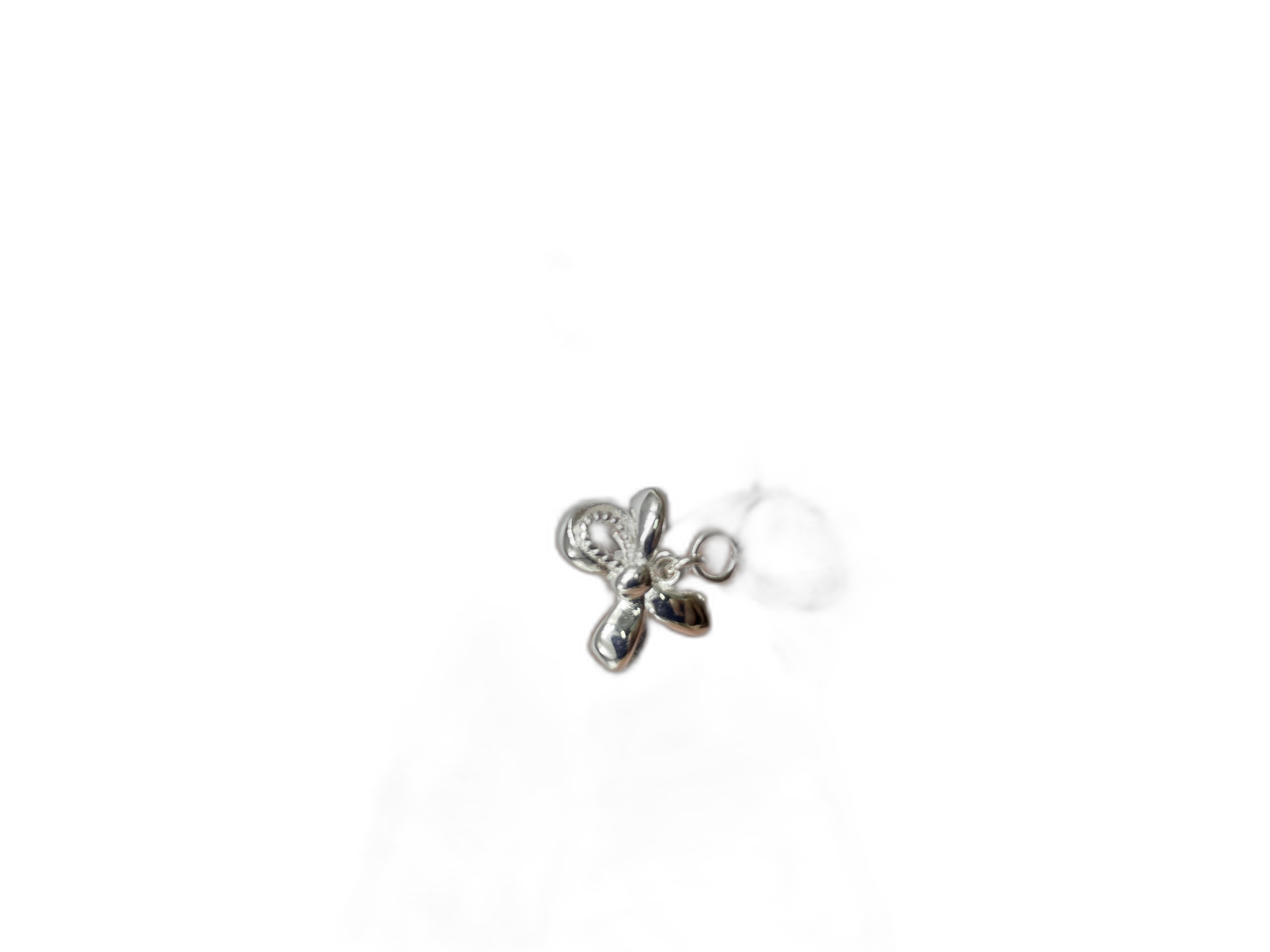Bow Ball Drop Earrings