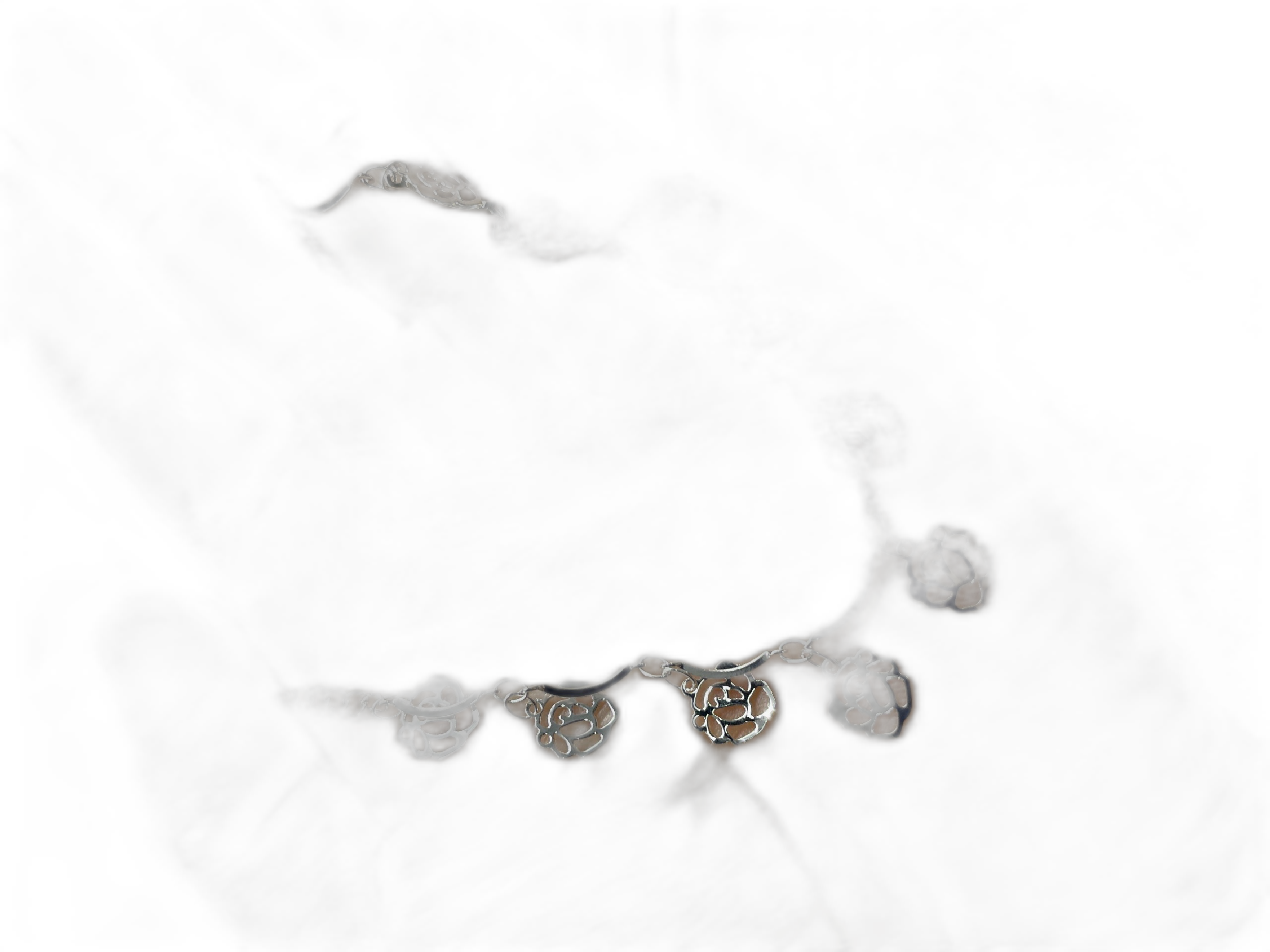 Rose Bell Charm Bracelet